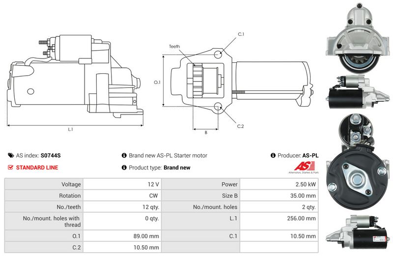 AS-PL S0744S Starter
