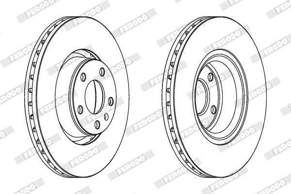 FERODO Disque de frein DDF1277C-1