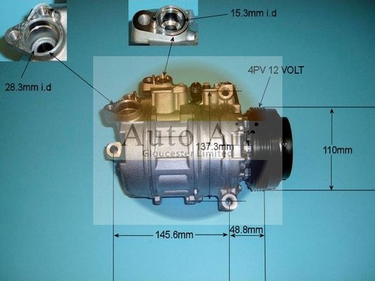 Auto Air Gloucester 14-6466 Compressor, air conditioning
