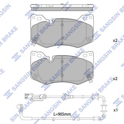 Bremsbelagsatz, Scheibenbremse