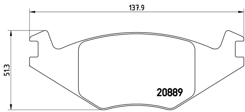 BREMBO P85019 Brake Pad Set, disc brake