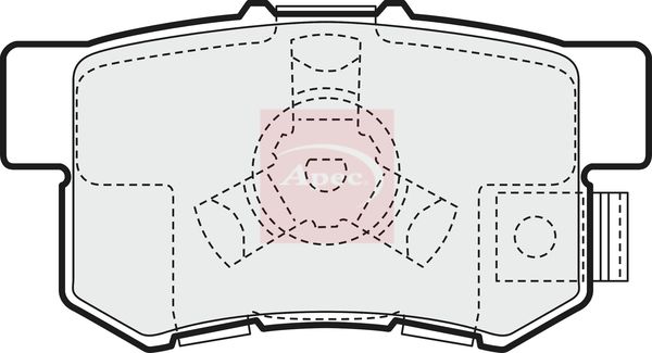 APEC Brake Pad Set, disc brake PAD1457