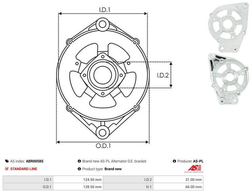 AS-PL ABR0058S Protective Cap, alternator