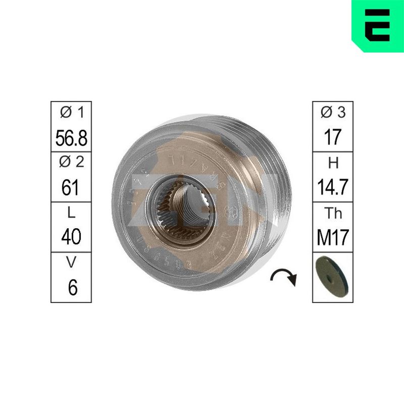 ERA generátor szabadonfutó ZN5498