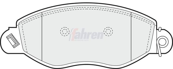 Fahren Brake Pad Set, disc brake FBP3051