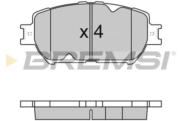 Гальмівні колодки пер. Toyota Camry 96-06 (akebono)