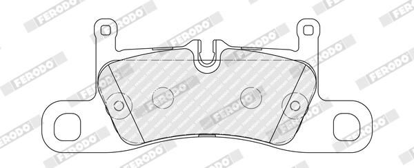FERODO FDB5447 Brake Pad Set, disc brake