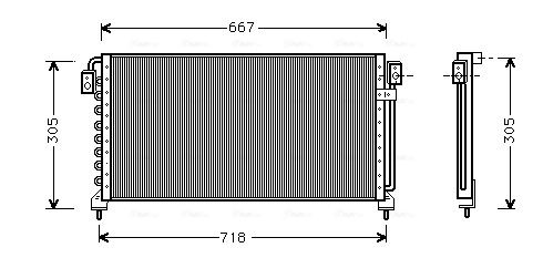 AVA QUALITY COOLING kondenzátor, klíma SU5028
