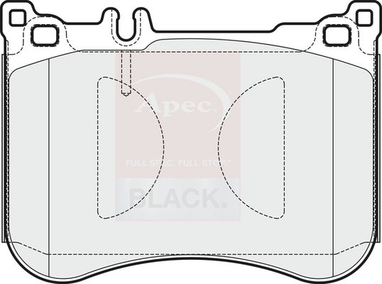 APEC Brake Pad Set, disc brake PAD1927B