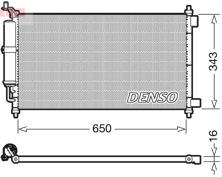 DENSO kondenzátor, klíma DCN46020