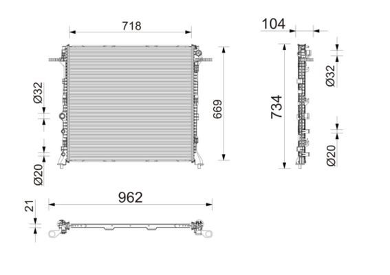 MAHLE CR2868000P Radiator, engine cooling