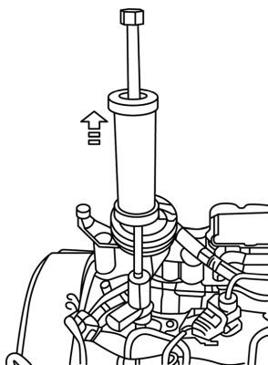 KS TOOLS BT551360 Mounting/Dismantling Tool, injector