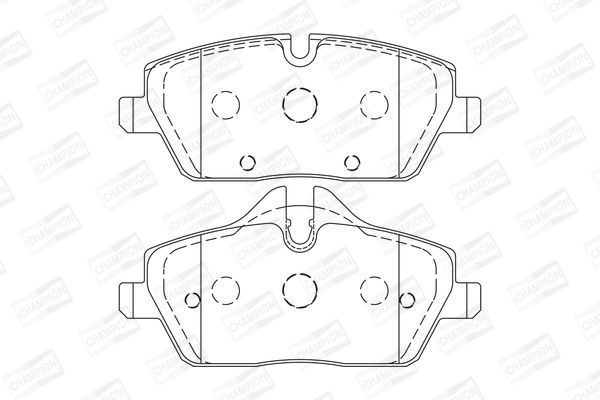 Колодки гальмові (передні) на Cabrio, Clubman, Clubvan, Coupe, Focus, I3, Mini, One, Roadster, Seria 1, Seria 2