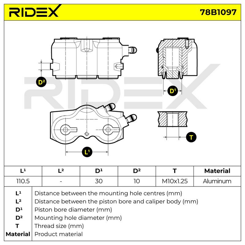 спирачен апарат RIDEX