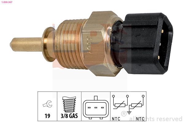 Sensor, temperatura del refrigerante