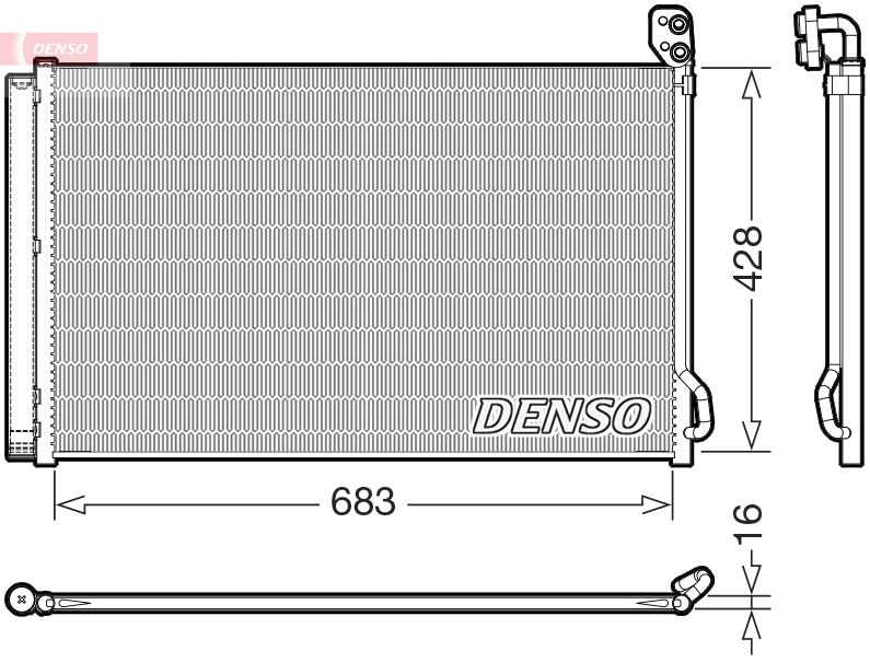DENSO kondenzátor, klíma DCN99083