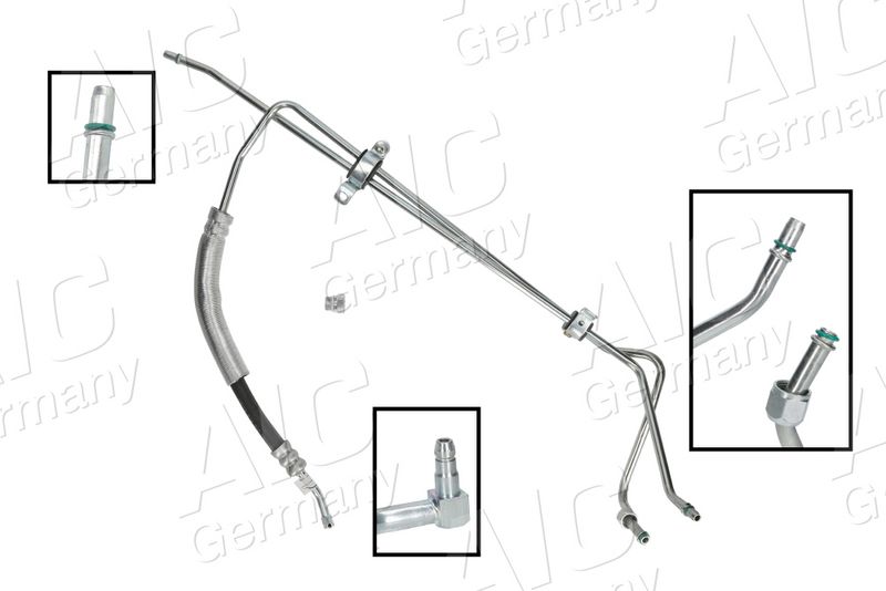 AIC 77342Set Hydraulic Hose, steering