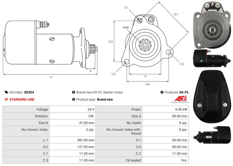 AS-PL S0354 Starter