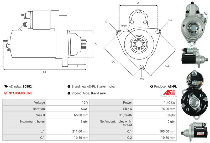 AS-PL S0552 Starter