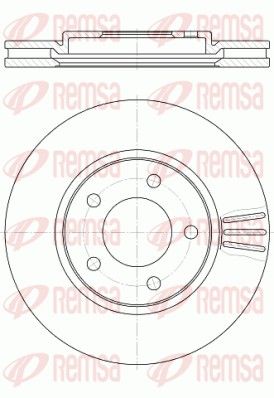 REMSA 61047.10 Гальмівний диск
