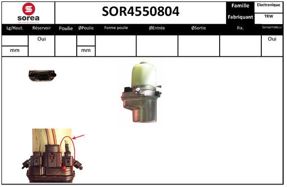 EAI hidraulikus szivattyú, kormányzás SOR4550804