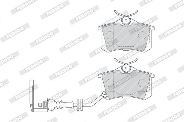 FERODO FDB1645 Brake Pad Set, disc brake