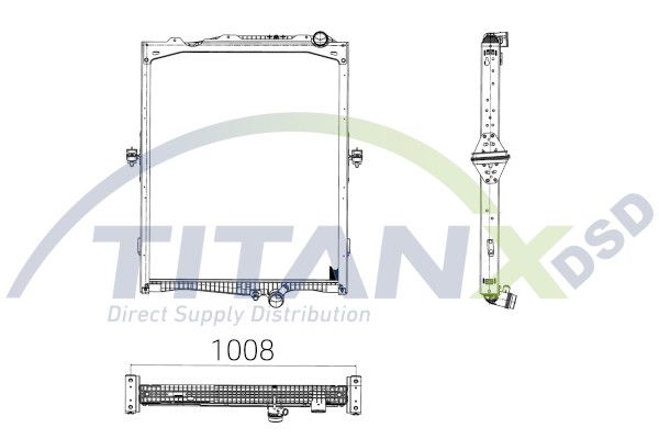 Chladič, chlazení motoru RX129010
