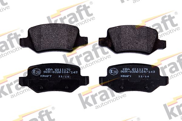 KRAFT Automotive 6011170 Stabdžių trinkelių rinkinys, diskinis stabdys