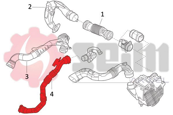 SEIM 982082 Charge Air Hose