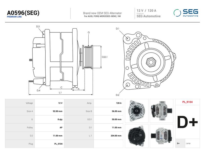 This part match OEM code: 0081547302