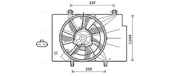 AVA QUALITY COOLING ventilátor, motorhűtés FD7559