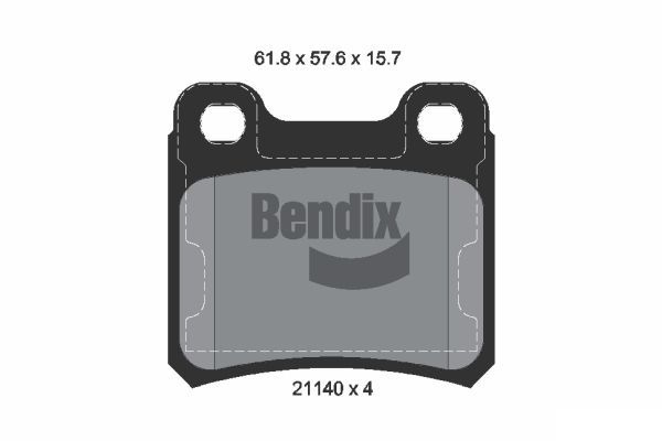 BENDIX Braking fékbetétkészlet, tárcsafék BPD1751
