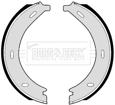 BORG & BECK fékpofakészlet, rögzítőfék BBS6257