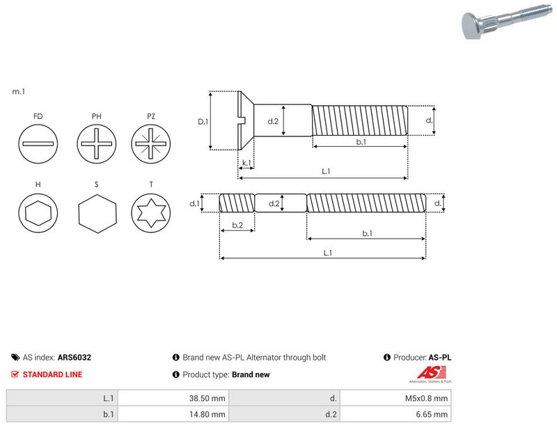 AS-PL ARS6032 Repair Set, alternator