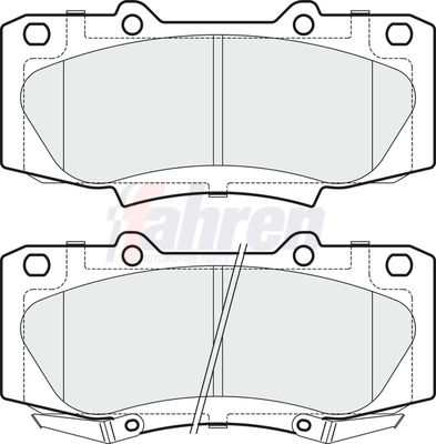 Fahren Brake Pad Set, disc brake FBP3719