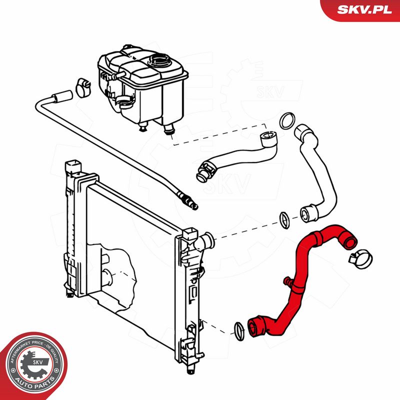 ESEN SKV 24SKV292 Radiator Hose