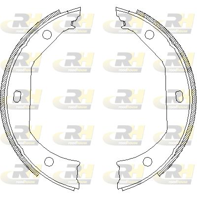 Комплект гальмівних колодок, стоянкове гальмо, задня вісь, Roadhouse 4716.00