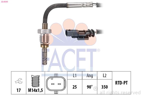 FACET Sensor, uitlaatgastemperatuur 22.0243