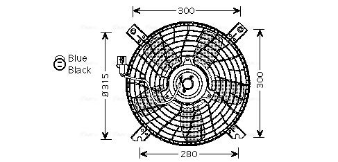 AVA QUALITY COOLING ventilátor, motorhűtés SZ7509