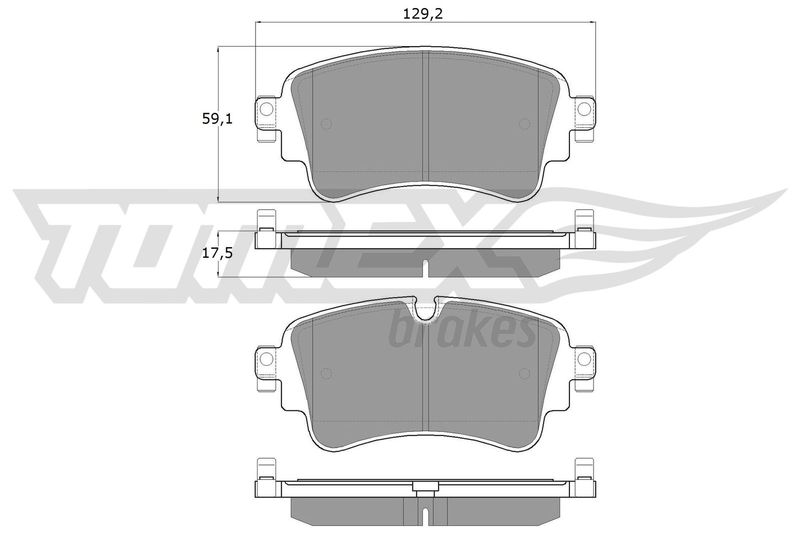 TOMEX Brakes fékbetétkészlet, tárcsafék TX 18-23