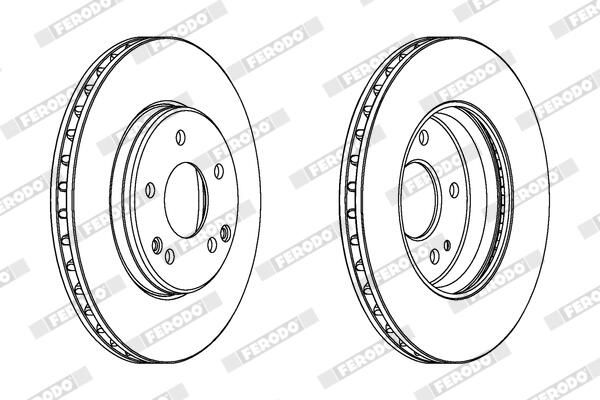 FERODO Disque de frein DDF1135