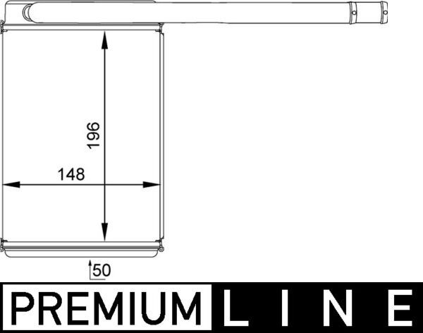 MAHLE Kachelradiateur, interieurverwarming AH 165 000P