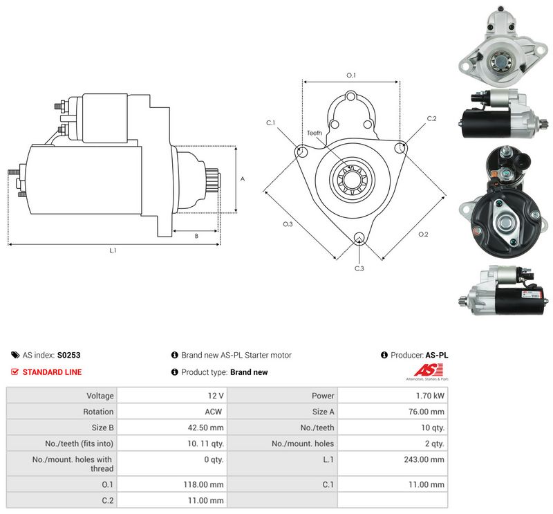 Starter, AS-PL S0253