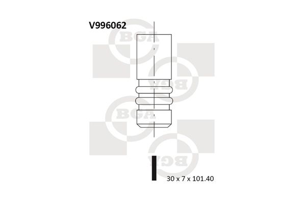 Випускний клапан, Bg Automotive V996062