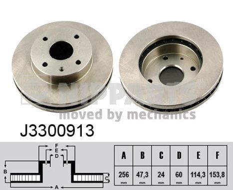 Гальмівний диск, Nipparts J3300913