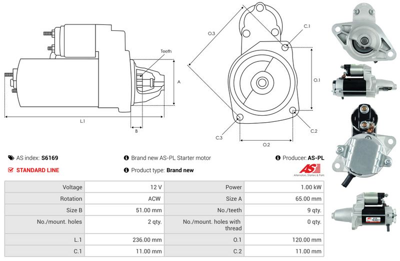 AS-PL S6169 Starter