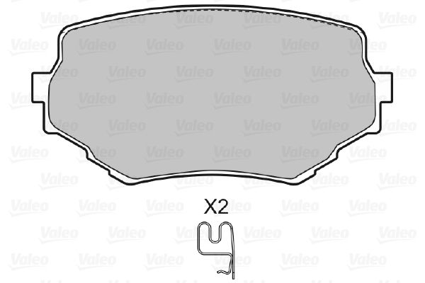 VALEO 598534 Brake Pad Set, disc brake