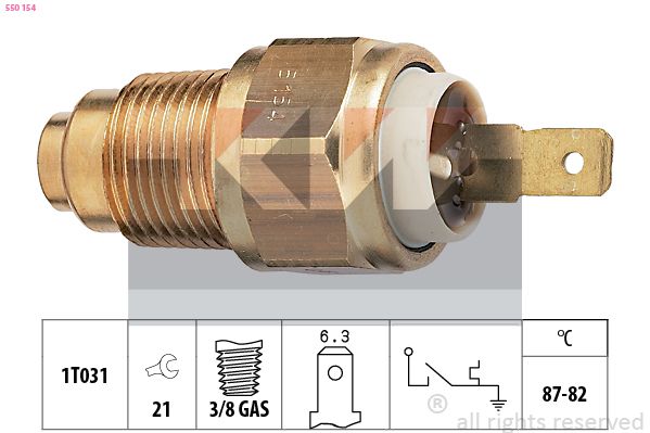 KW hőkapcsoló, hűtőventilátor 550 154