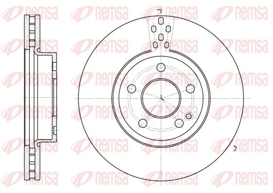 REMSA Диск тормозной передний Mercedes Vito 03-300*28