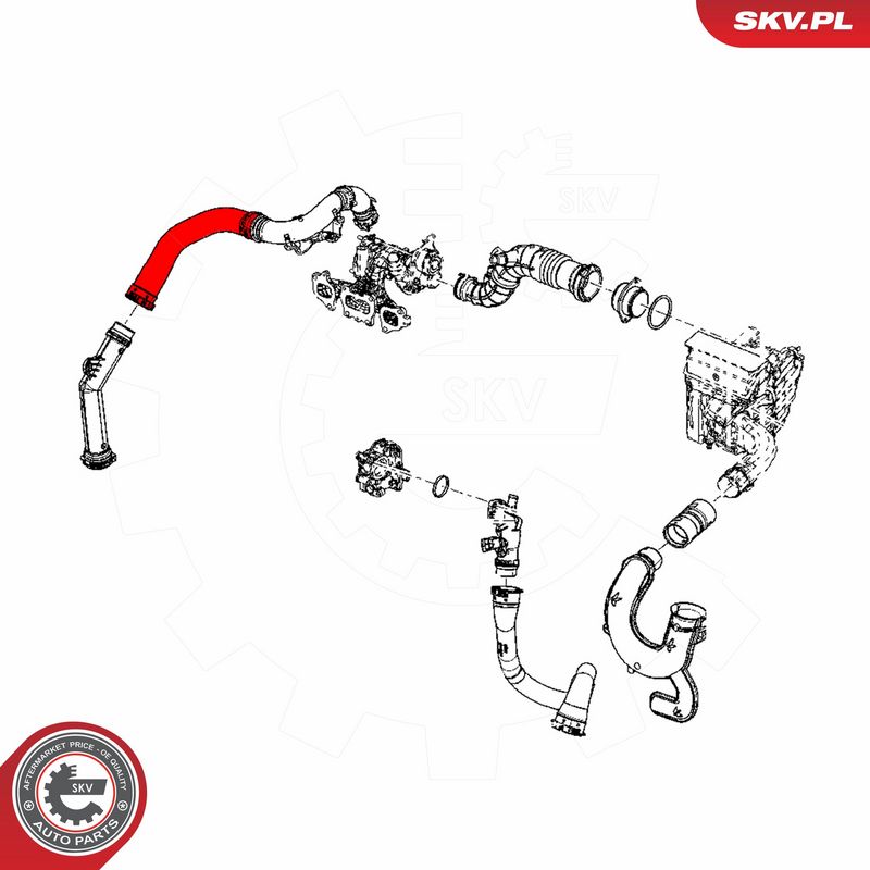 ESEN SKV 24SKV505 Charge Air Hose